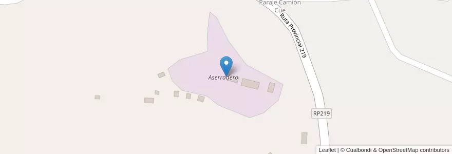 Mapa de ubicacion de Aserradero en アルゼンチン, ミシオネス州, Departamento Veinticinco De Mayo, Municipio De Veinticinco De Mayo.