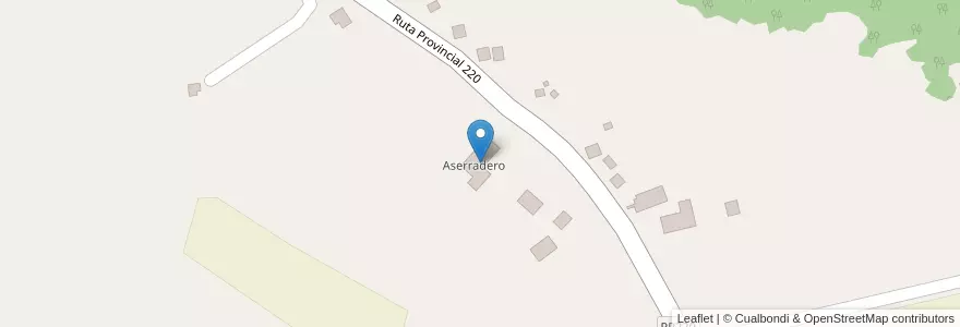 Mapa de ubicacion de Aserradero en アルゼンチン, ミシオネス州, Departamento Libertador General San Martín, Municipio De Garuhapé.