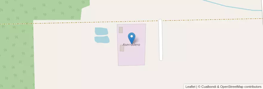 Mapa de ubicacion de Aserradero en 아르헨티나, Misiones, Departamento Libertador General San Martín, Municipio De Puerto Leoni.