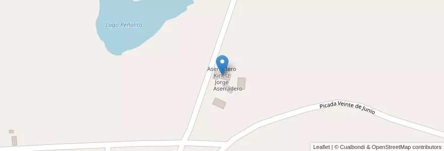 Mapa de ubicacion de Aserradero Kinetz Jorge en Аргентина, Misiones, Departamento General Manuel Belgrano, Municipio De San Antonio.