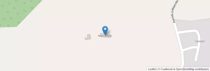 Mapa de ubicacion de Aserraderp en Argentinien, Misiones, Departamento Eldorado, Municipio De Eldorado.