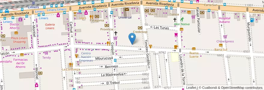 Mapa de ubicacion de Asi, Liniers en Argentinien, Ciudad Autónoma De Buenos Aires, Comuna 9, Buenos Aires.