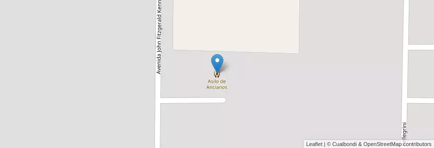 Mapa de ubicacion de Asilo de Ancianos en アルゼンチン, チャコ州, Departamento Mayor Luis Jorge Fontana, Municipio De Villa Ángela, Villa Ángela.