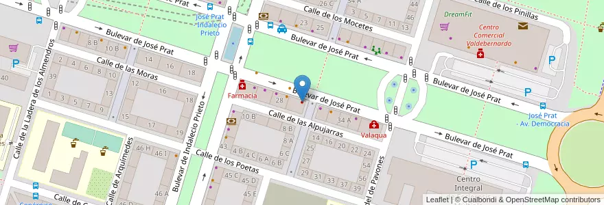 Mapa de ubicacion de AsisDent en Spanien, Autonome Gemeinschaft Madrid, Autonome Gemeinschaft Madrid, Área Metropolitana De Madrid Y Corredor Del Henares, Madrid.
