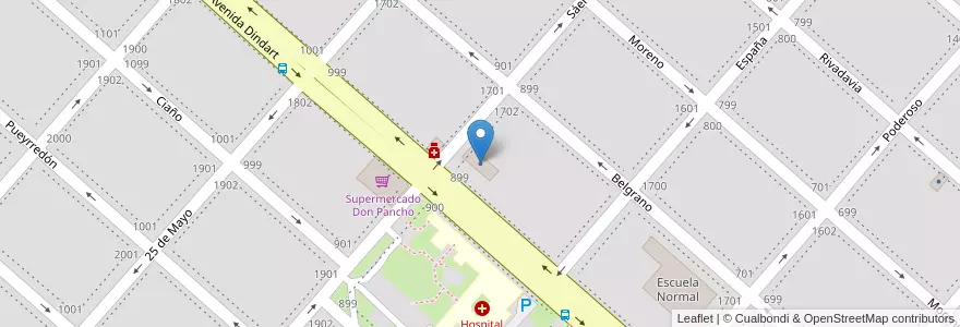 Mapa de ubicacion de Asoc. Mutual SAMI en Arjantin, Buenos Aires, Partido De Ayacucho, Ayacucho.