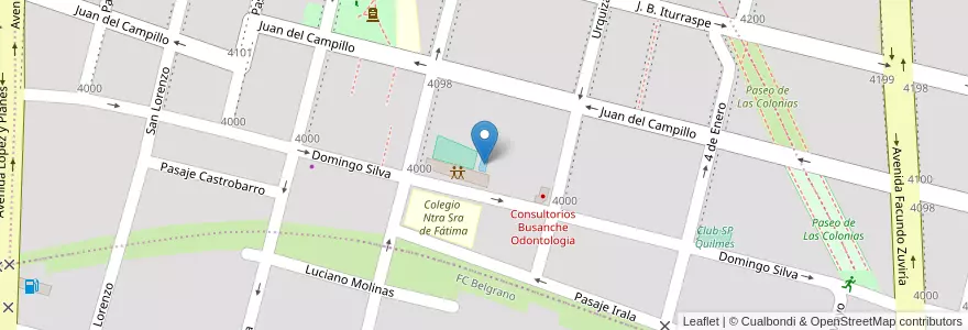 Mapa de ubicacion de Asoc. Vecinal Pro Adelanto Barranquitas en Аргентина, Санта-Фе, Departamento La Capital, Santa Fe Capital, Santa Fe.