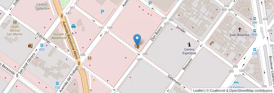 Mapa de ubicacion de Asociación Arteatral en Argentinië, Santa Cruz, Chili, Mercado De La Ciudad, Deseado, Caleta Olivia.