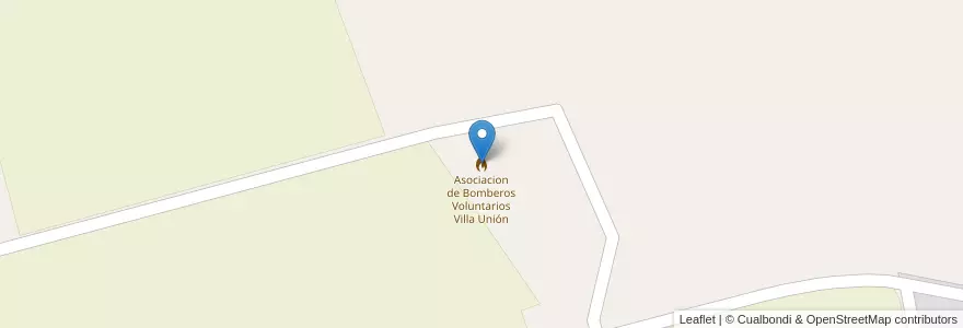 Mapa de ubicacion de Asociacion de Bomberos Voluntarios Villa Unión en Arjantin, Şili, La Rioja, Coronel Felipe Varela.