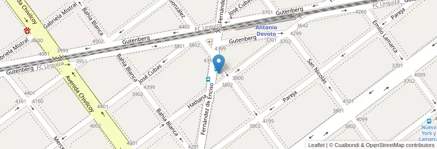 Mapa de ubicacion de Asociación de Fomento Villa Devoto, Villa Devoto en 阿根廷, Ciudad Autónoma De Buenos Aires, 布宜诺斯艾利斯, Comuna 11.
