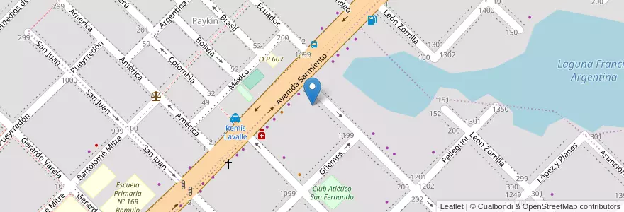 Mapa de ubicacion de Asociación de Pequeñas y Medianas Empresas de la Construcción en Argentine, Chaco, Departamento San Fernando, Resistencia, Resistencia.