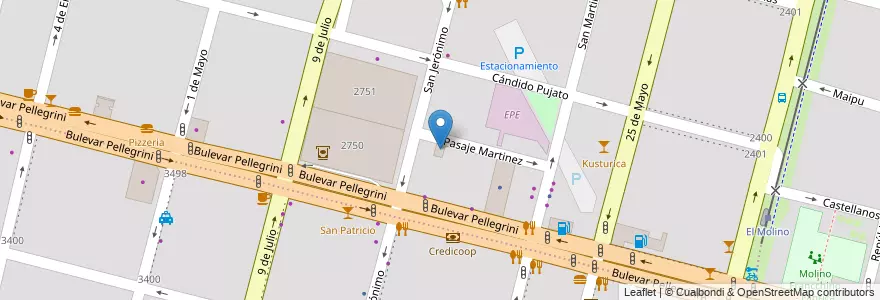 Mapa de ubicacion de Asociación Docente de la UNL en الأرجنتين, سانتا في, إدارة العاصمة, سانتا في العاصمة, سانتا في.