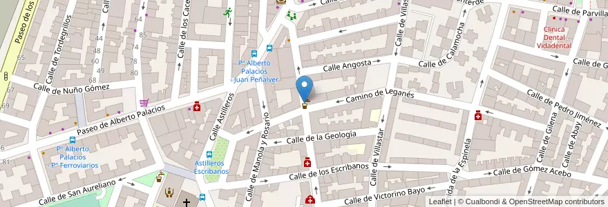 Mapa de ubicacion de Asociación Semilla en スペイン, マドリード州, Comunidad De Madrid, Área Metropolitana De Madrid Y Corredor Del Henares, Madrid.