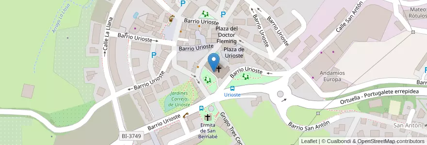 Mapa de ubicacion de Asociación Socioeducativa Berpiztu en 西班牙, 巴斯克, 比斯开, Bilboaldea, Ortuella.