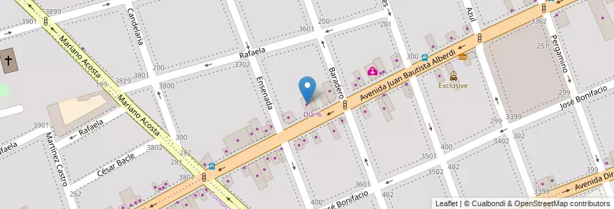 Mapa de ubicacion de Assist Gas, Floresta en آرژانتین, Ciudad Autónoma De Buenos Aires, Buenos Aires, Comuna 10.