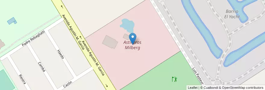 Mapa de ubicacion de Astilleros Milberg en 阿根廷, 布宜诺斯艾利斯省, Partido De Tigre, Benavídez, Nordelta.