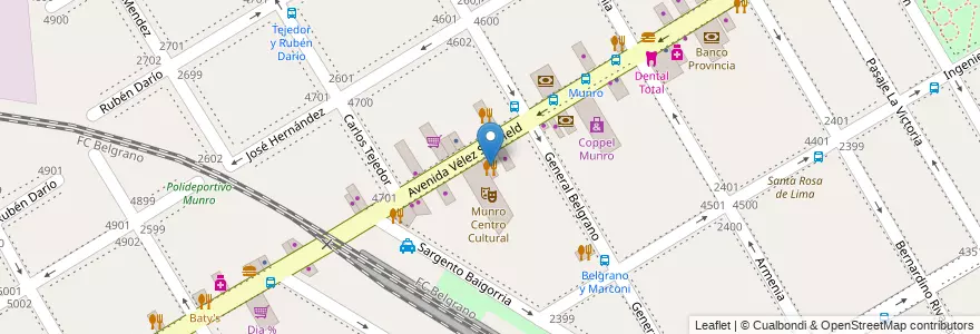 Mapa de ubicacion de Astral en Argentine, Province De Buenos Aires, Partido De Vicente López, Vicente López.