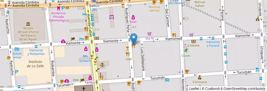 Mapa de ubicacion de Astral, San Nicolas en Arjantin, Ciudad Autónoma De Buenos Aires, Buenos Aires.