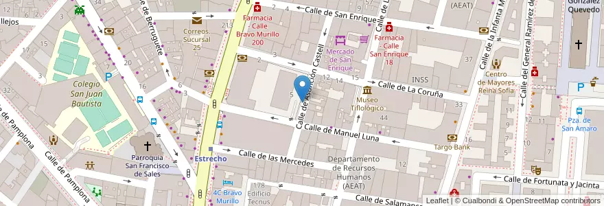 Mapa de ubicacion de ASUNCION CASTELL, CALLE, DE,8 en Испания, Мадрид, Мадрид, Área Metropolitana De Madrid Y Corredor Del Henares, Мадрид.
