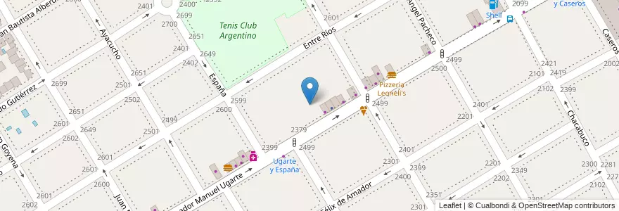 Mapa de ubicacion de Asunción de la Virgen en الأرجنتين, بوينس آيرس, Partido De Vicente López, Vicente López.
