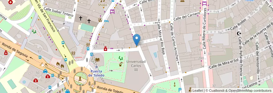 Mapa de ubicacion de Ataca Paca en إسبانيا, منطقة مدريد, منطقة مدريد, Área Metropolitana De Madrid Y Corredor Del Henares, مدريد.