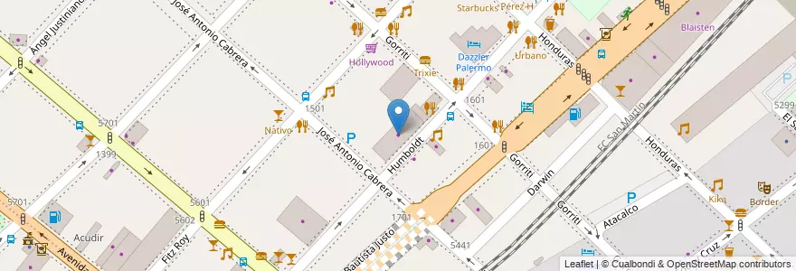 Mapa de ubicacion de Atelier Genovesi, Palermo en 阿根廷, Ciudad Autónoma De Buenos Aires, 布宜诺斯艾利斯.