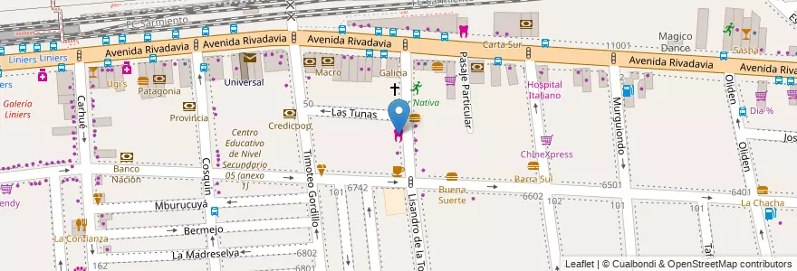 Mapa de ubicacion de Atención Dental, Liniers en Argentine, Ciudad Autónoma De Buenos Aires, Comuna 9, Buenos Aires.