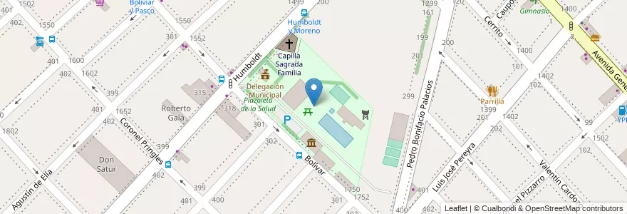 Mapa de ubicacion de Ateneo Don Bosco en アルゼンチン, ブエノスアイレス州, Partido De La Matanza, Ramos Mejía.