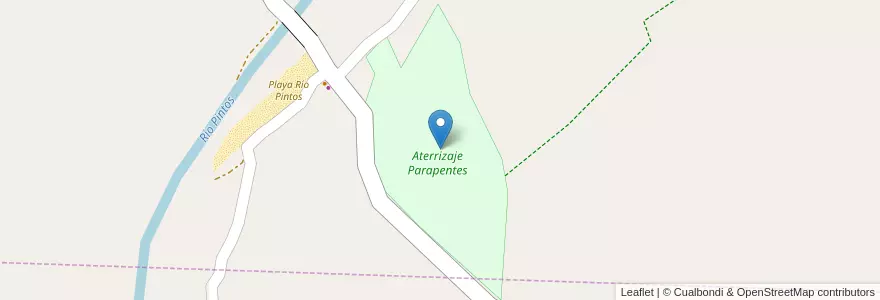 Mapa de ubicacion de Aterrizaje Parapentes en アルゼンチン, コルドバ州, Departamento Punilla, Pedanía Dolores, Municipio De Cosquín, Municipio De La Cumbre.