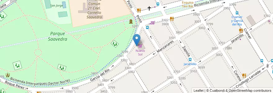 Mapa de ubicacion de Atilano, Saavedra en 아르헨티나, Ciudad Autónoma De Buenos Aires, Comuna 12, 부에노스아이레스.