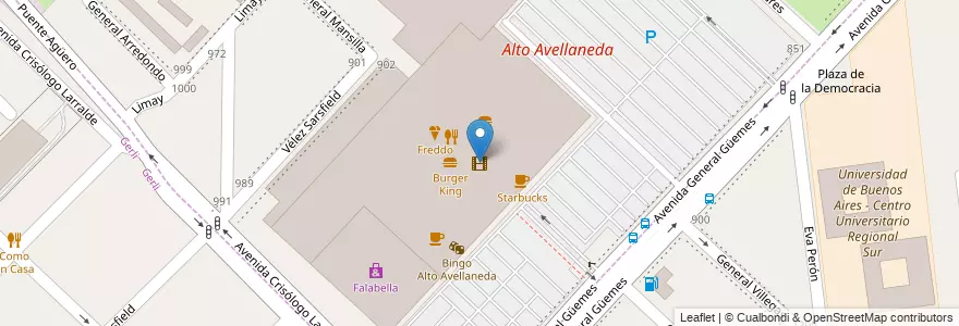 Mapa de ubicacion de Atlas Avellaneda en الأرجنتين, بوينس آيرس, Partido De Avellaneda, Avellaneda.