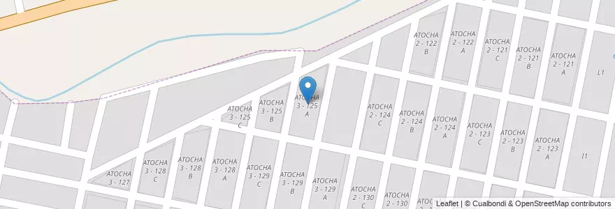 Mapa de ubicacion de ATOCHA 3 - 125 A en Argentine, Salta, Capital, Municipio De San Lorenzo, Salta.