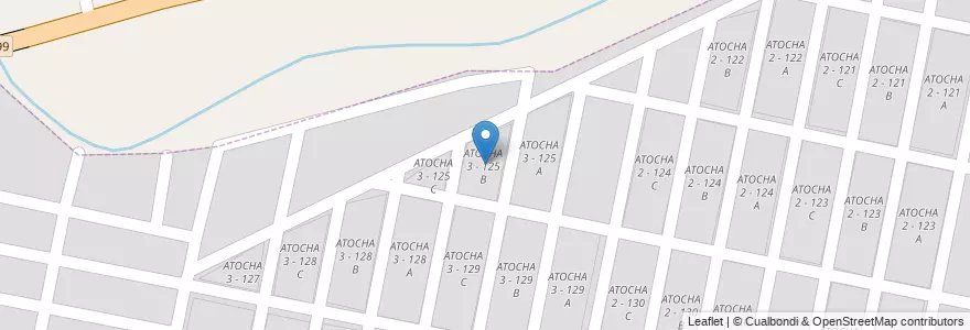 Mapa de ubicacion de ATOCHA 3 - 125 B en Argentine, Salta, Capital, Municipio De San Lorenzo, Salta.