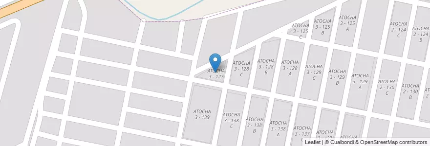 Mapa de ubicacion de ATOCHA 3 - 127 en 阿根廷, Salta, Capital, Municipio De San Lorenzo, Salta.