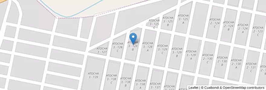Mapa de ubicacion de ATOCHA 3 - 128 B en Argentine, Salta, Capital, Municipio De San Lorenzo, Salta.