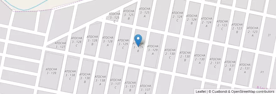 Mapa de ubicacion de ATOCHA 3 - 129 B en 阿根廷, Salta, Capital, Municipio De San Lorenzo, Salta.