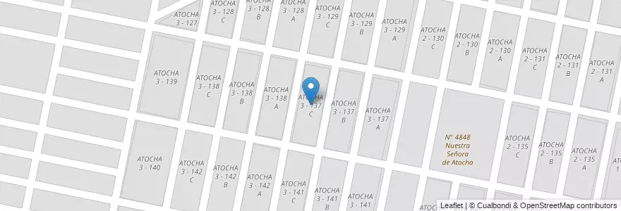 Mapa de ubicacion de ATOCHA 3 - 137 C en الأرجنتين, Salta, Capital, Municipio De San Lorenzo, Salta.