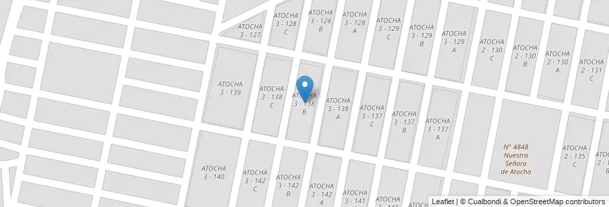 Mapa de ubicacion de ATOCHA 3 - 138 B en آرژانتین, Salta, Capital, Municipio De San Lorenzo, Salta.