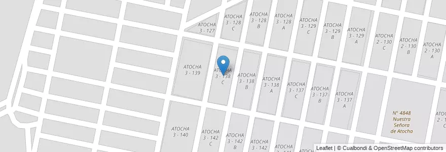 Mapa de ubicacion de ATOCHA 3 - 138 C en Argentine, Salta, Capital, Municipio De San Lorenzo, Salta.