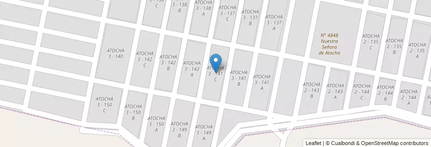 Mapa de ubicacion de ATOCHA 3 - 141 C en Argentinië, Salta, Capital, Municipio De San Lorenzo, Salta.
