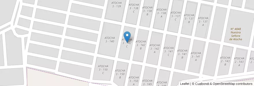 Mapa de ubicacion de ATOCHA 3 - 142 C en アルゼンチン, サルタ州, Capital, Municipio De San Lorenzo, Salta.