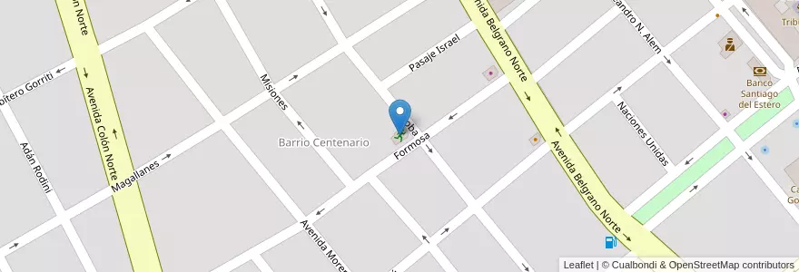 Mapa de ubicacion de ATP GYM en آرژانتین, Santiago Del Estero, Departamento Capital, Santiago Del Estero.