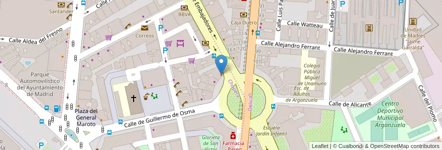 Mapa de ubicacion de Audrey en Espagne, Communauté De Madrid, Communauté De Madrid, Área Metropolitana De Madrid Y Corredor Del Henares, Madrid.