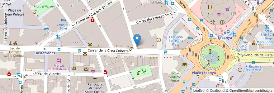 Mapa de ubicacion de Audrey brunch & coffee en Espagne, Catalogne, Barcelone, Barcelonais, Barcelone.