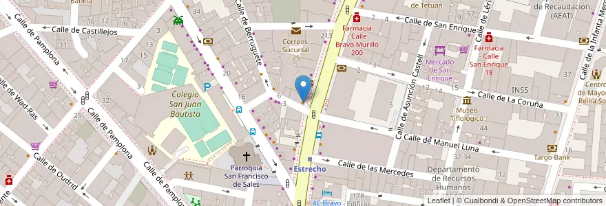Mapa de ubicacion de Audrey Brunch&Coffee en إسبانيا, منطقة مدريد, منطقة مدريد, Área Metropolitana De Madrid Y Corredor Del Henares, مدريد.