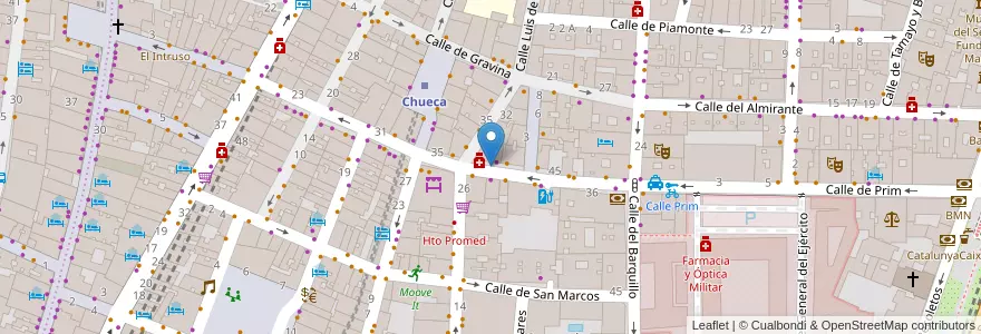 Mapa de ubicacion de AUGUSTO FIGUEROA, CALLE, DE,39 en Spagna, Comunidad De Madrid, Comunidad De Madrid, Área Metropolitana De Madrid Y Corredor Del Henares, Madrid.
