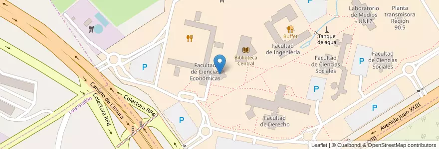 Mapa de ubicacion de Aula magna en Arjantin, Buenos Aires, Partido De Lomas De Zamora.