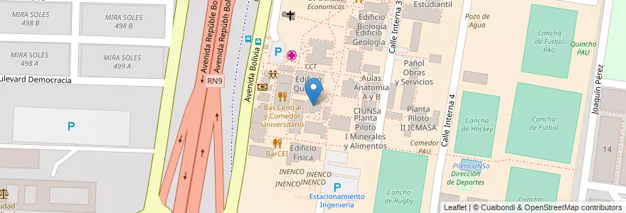 Mapa de ubicacion de Aula Virtual en 阿根廷, Salta, Capital, Municipio De Salta, Salta.