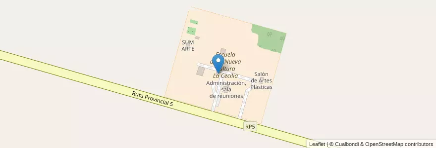 Mapa de ubicacion de Aulas 1 y 2 en アルゼンチン, サンタフェ州, Departamento La Capital, Municipio De Monte Vera.