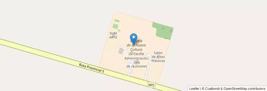 Mapa de ubicacion de Aulas 3 y 4 en 아르헨티나, Santa Fe, Departamento La Capital, Municipio De Monte Vera.