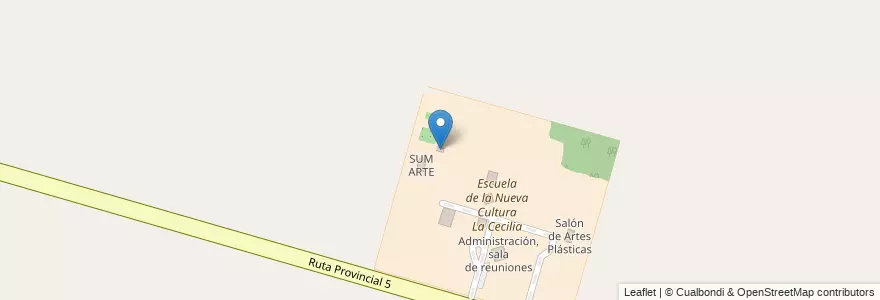 Mapa de ubicacion de Aulas 8 (Música) en 아르헨티나, Santa Fe, Departamento La Capital, Municipio De Monte Vera.